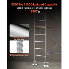 4-Pack Adjustable Leveling Jacks Solid Screw for Baker-Style Scaffolding