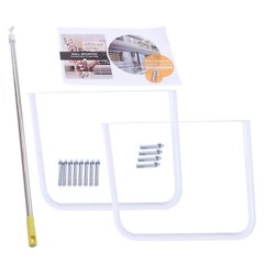 Attic Ladder Pull Down System, 12 Steps Aluminum Magnesium Alloy Attic Stairs