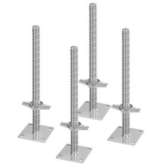 4-Pack Adjustable Leveling Jacks Solid Screw for Baker-Style Scaffolding