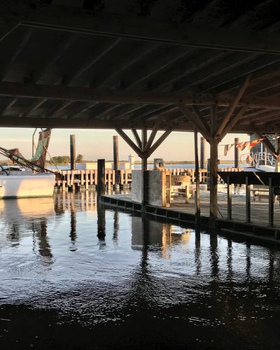 Under a boat shed - lights & shadows